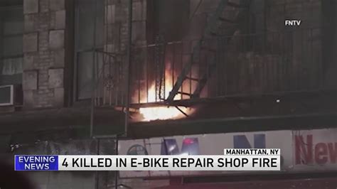 2 men, 2 women killed in New York City e-bike shop fire: officials